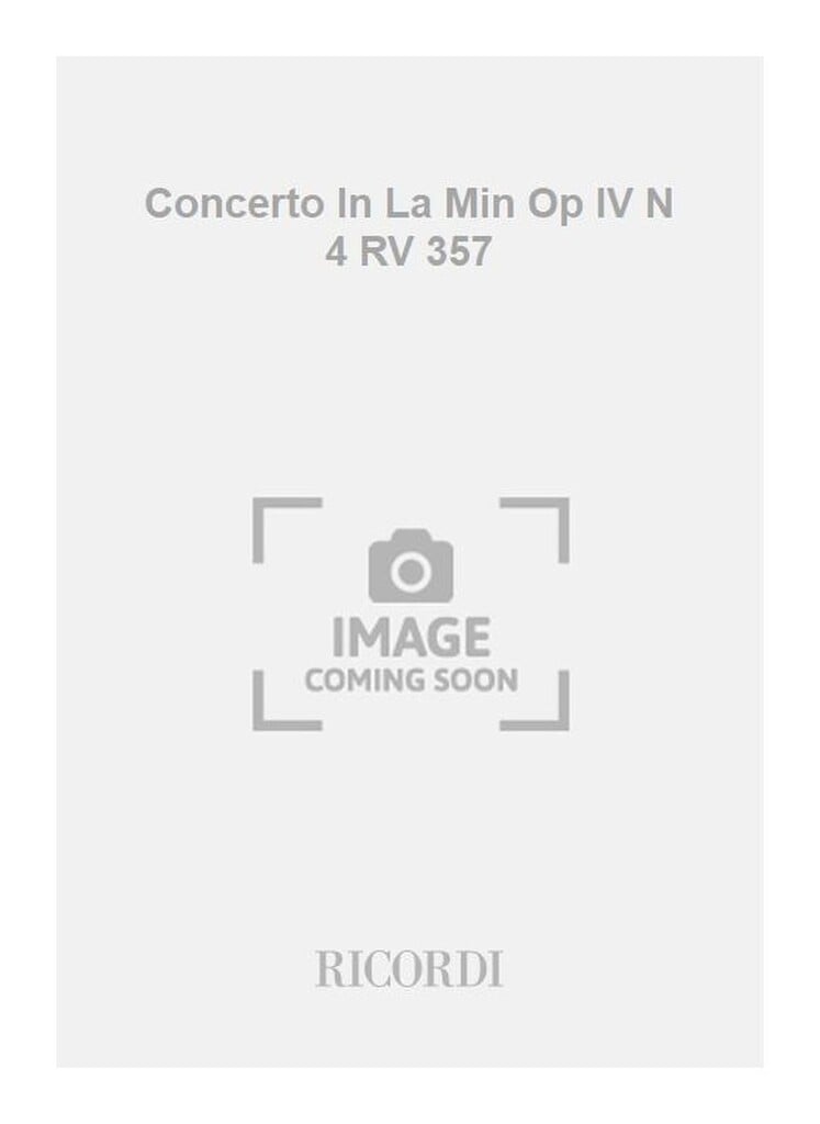 Concerto In La Min Op IV N 4 RV 357